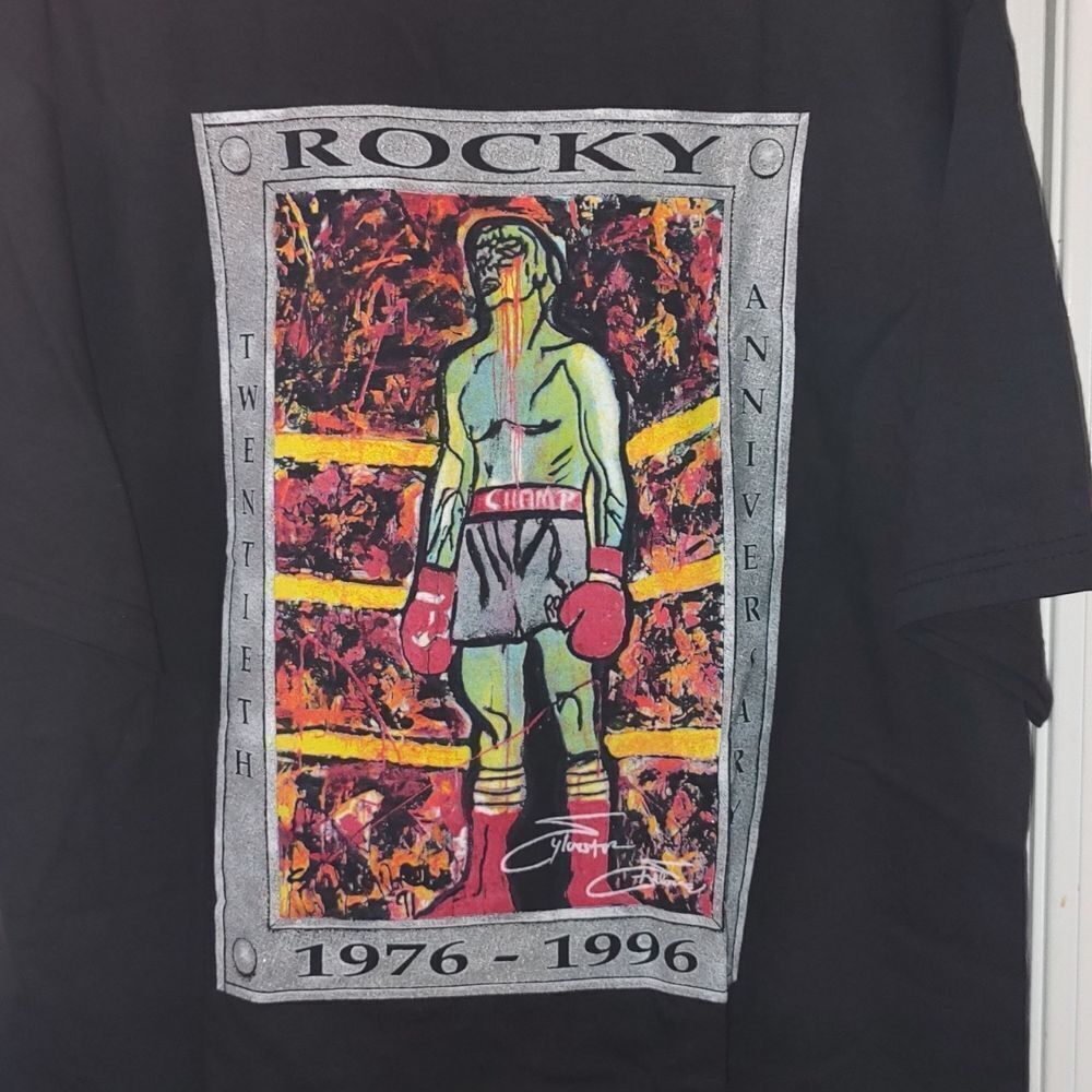 Vintage Rocky Commemorative Planet Hollywood T Shirt, NWOT, LG